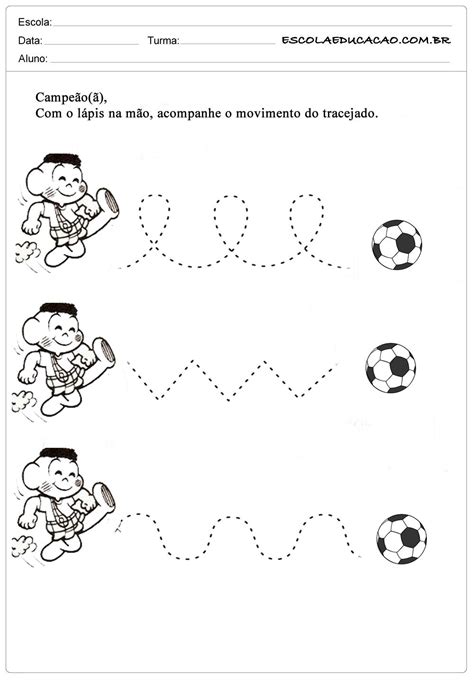 Atividade De Tracejado Para Educação Infantil EDUKITA