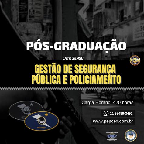 Pós Graduação Lato Sensu Em Gestão De Segurança Pública E Policiamento Agempuagempu