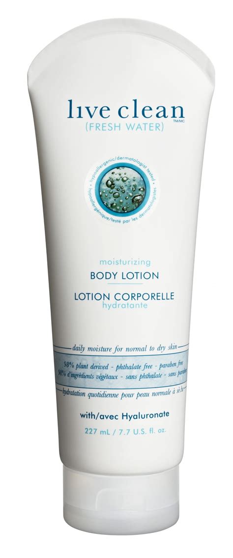 Live Clean Fresh Water Body Lotion 227ml Hair Cosmetica