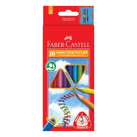 Faber Castell Junior Triangular Colour Pencils Pack Stationery