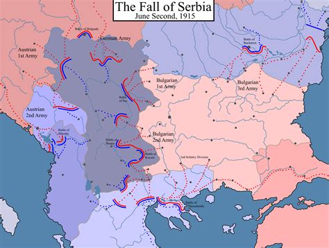 Fall of Serbia in the Great War : r/imaginarymaps