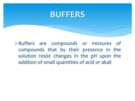 Solution Buffers And Its Types Studypool