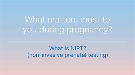 Part What Is Nipt Non Invasive Prenatal Testing Youtube