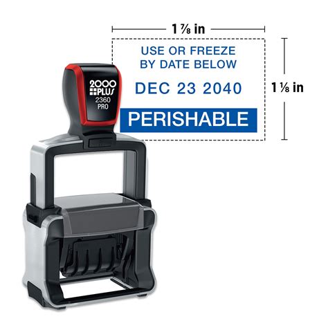 Custom 2000 Plus® Self Inking 2360 Heavy Duty Metal Dater 113 X 169