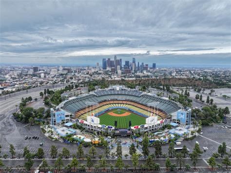 Dodger Stadium completely flooded by Tropical Storm Hilary