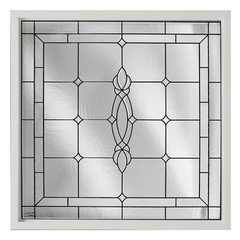 Shop Hy Lite 48 In X 48 In Decorative Glass Triple Pane Tempered Square New Construction Window