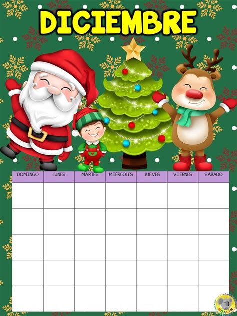 Pin De Maestra Anita En Diciembre Calendario Para Ni Os Carpetas