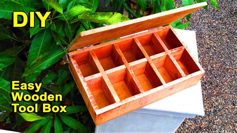 How To Make A Wooden Tool Box At Your Home Diy Wooden Box Youtube