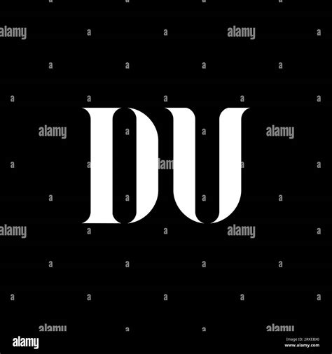DU D U letter logo design. Initial letter DU uppercase monogram logo ...