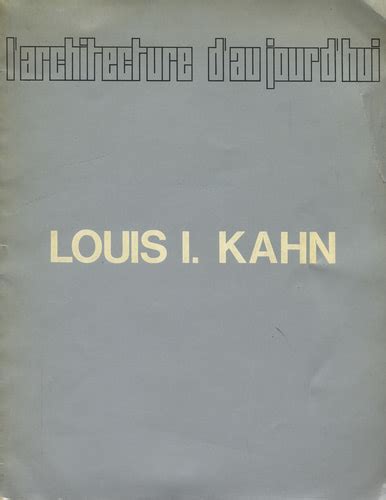 L Architecture D Aujourd Hui Aa Fevrier Mars Louis I Kahn