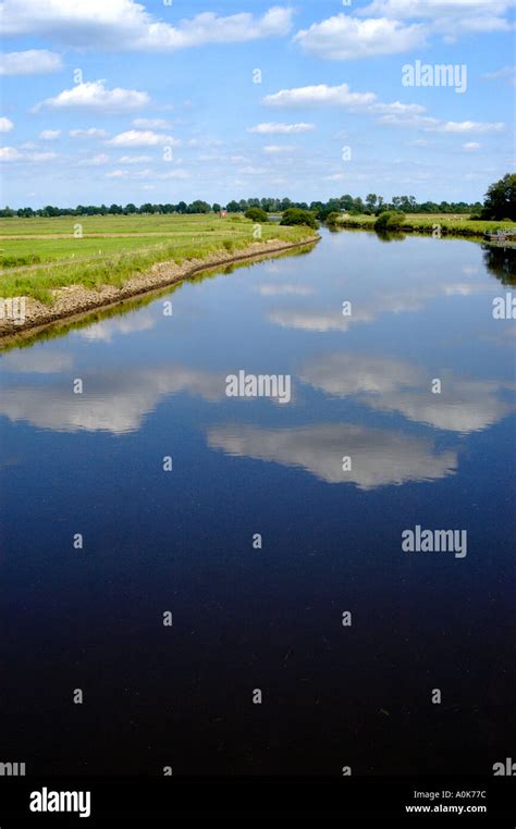 Typical Landscape Of Ostfriesland Stock Photo Alamy