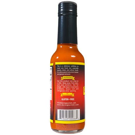 Dave S Gourmet Ghost Pepper Naga Jolokia Hot Sauce