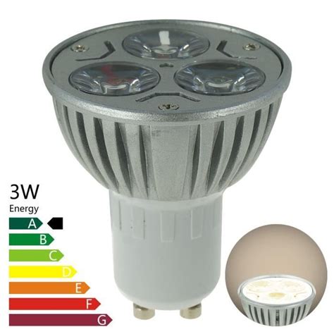 Ampoule Led Gu10 3 Watt Blanc Naturel Achat Vente Ampoule Led