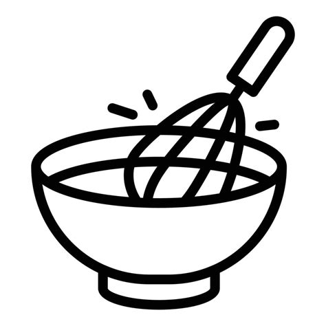 Whisk Mix Icon Outline Style 15905561 Vector Art At Vecteezy