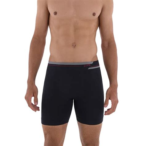 Sportime Cueca Lupo Boxer Alongada Microfibra Sem Costura Preto