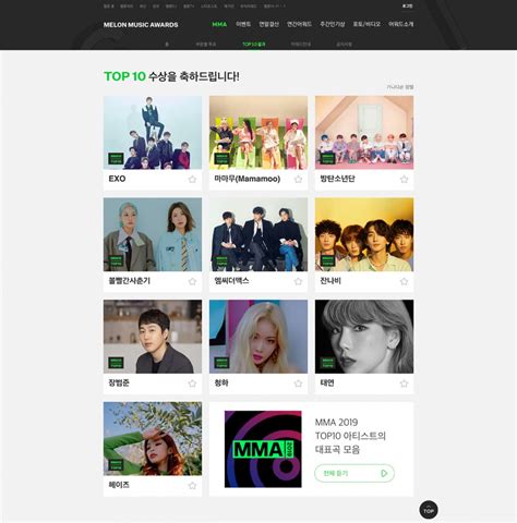 'Melon Music Awards 2019' announces this year's top 10 artists! | allkpop