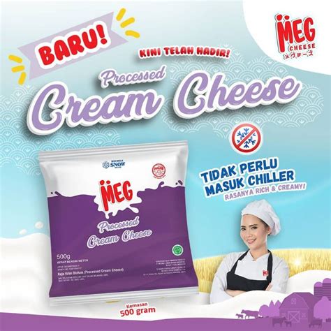 Jual Meg Cream Cheese Processed 500 Gram Shopee Indonesia