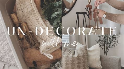 Un Decorate With Me Taking Down Christmas Decor Relaxing