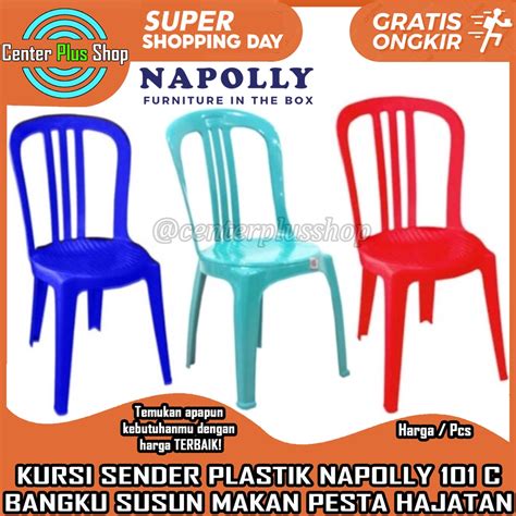 Jual Kursi Plastik C Makan Teras C Bangku Plastik Pelastik