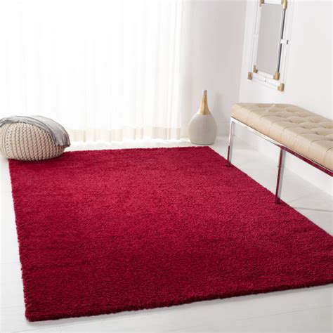 Ebern Designs Shaggy Teppich Stansted In Rot Bewertungen Wayfair De