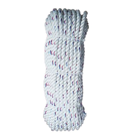 3 Strand Poly Dacron Combination Rope Polyester Cover Polyolefin Core