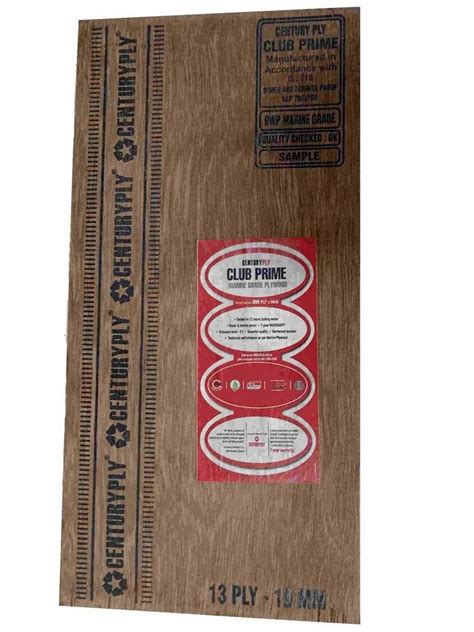 Brown Centuryply Club Prime Marine Grade Plywood For Furniture