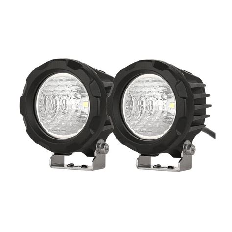 Biglion X 3 Inch LED Offroad Lights Round Pair Work Lights Flood Beam