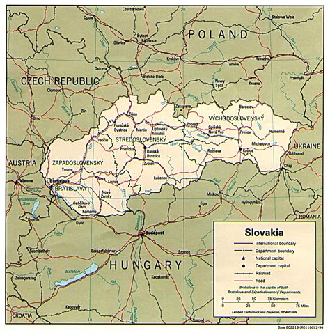 Maps Of Slovakia Detailed Map Of Slovakia In English Tourist Map Of
