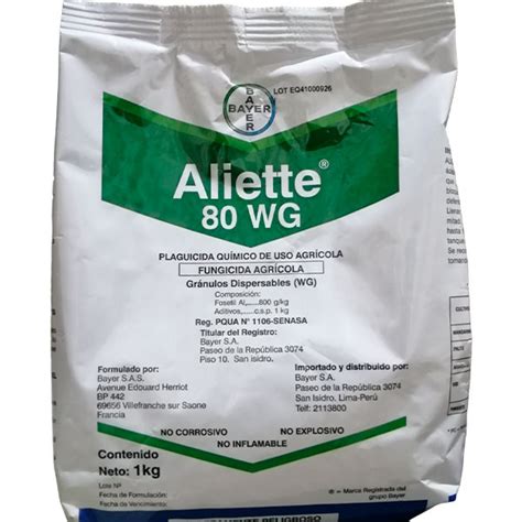 Aliette 1kg Fosetyl Al 80 Fungicida Sistemico Bayer