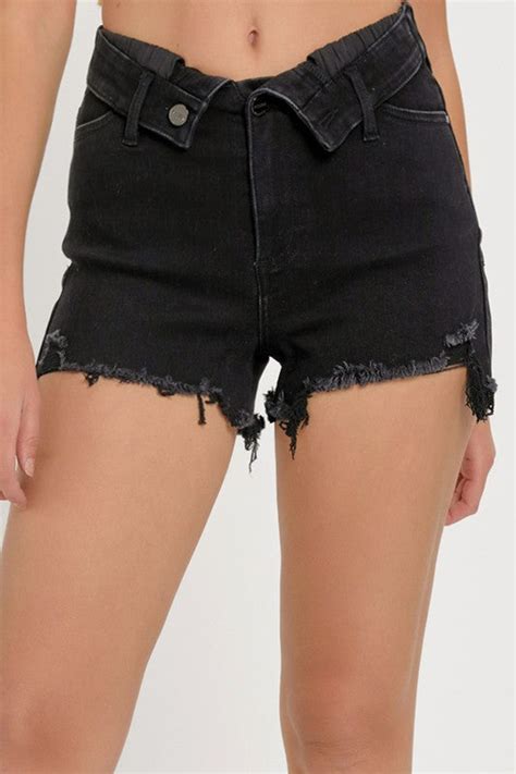 Best Friend Denim Shorts Black Palazzo Couture Online