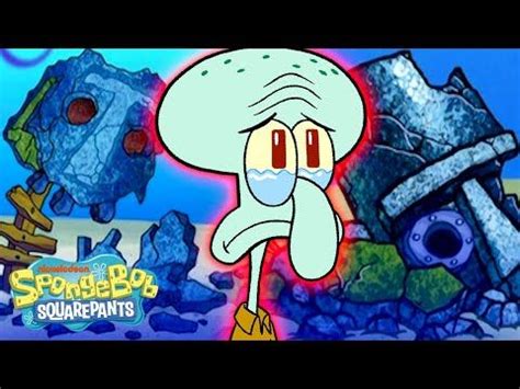 💥 Every Time Squidward's House Was Destroyed! | SpongeBob - YouTube | Squidward, Spongebob ...