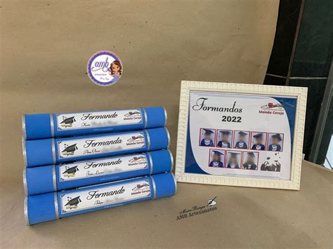 Canudos De Formatura Infantil Personalizado Abc Elo