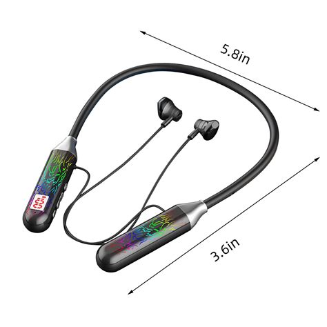 Peibai Textured Light Emitting Bluetooth Headset Sports Hanging Neck