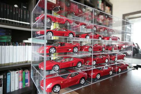 Tabletop Display Case For 1 18th Scale Model Cars With 3 Shelves And Clear Base Db140402340