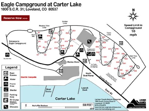 Carter Lake Campground Map