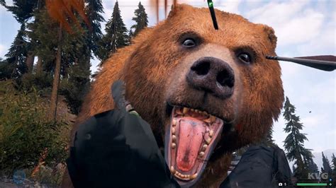 Far Cry 5 Grizzly Bear Attack Animation Open World Free Roam