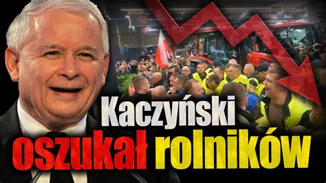 Kaczyński oszukał rolników Za co rolnicy znienawidzili PiS Jan Piński