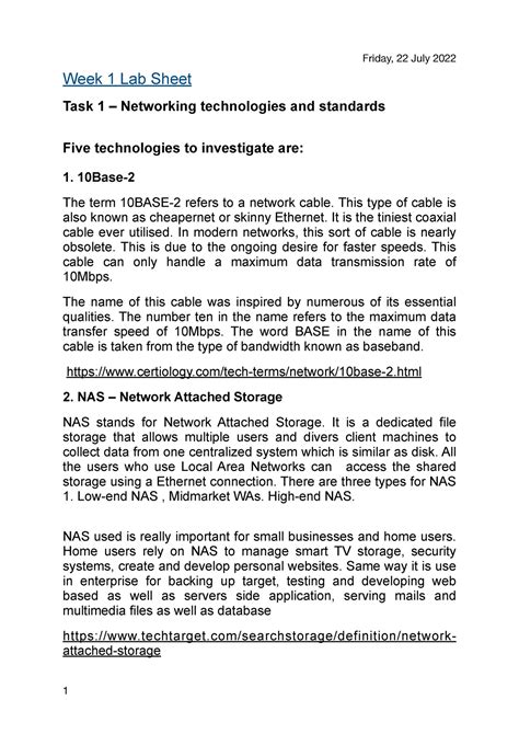 Itech Solution Week Lab Sheet Task Networking