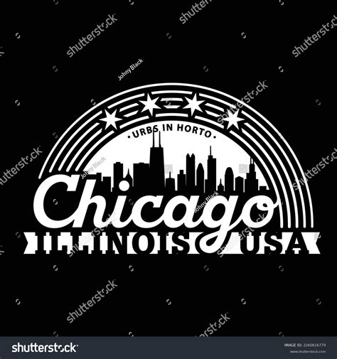 Chicago Illinois Usa Logo Design Template Stock Vector Royalty Free