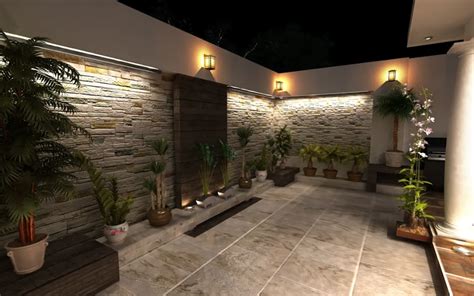 Terraza residencial | homify | Courtyard design, Small backyard garden ...