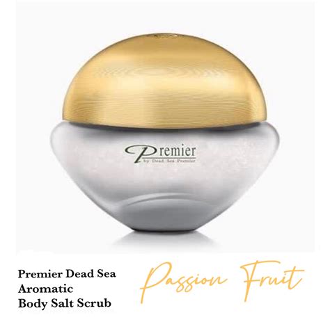 Premier Dead Sea Aromatic Body Salt Scrub Passion Fruit 250g Expire