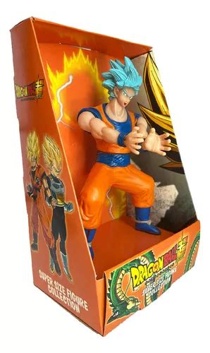 Boneco Goku Kamehameha Super Saiyajin Blue Dragon Ball Azul R 64 Em