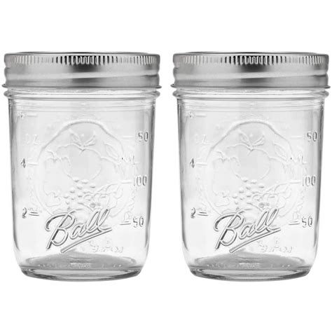 Ball Regular Mouth Mason Jars With Lids And Bands Half Pint 8 Oz 2