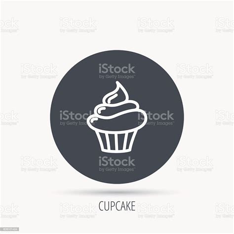 Cupcake Icon Dessert Cake Sign Stock Illustration Download Image Now