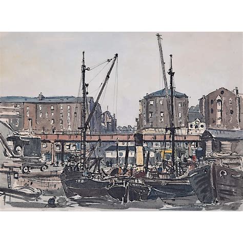 Claude Muncaster Liverpool Docks Manning Fine Art