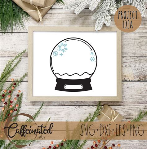 Snowglobe SVG Snow Globe Svg Snow Svg Snowflake Svg Etsy