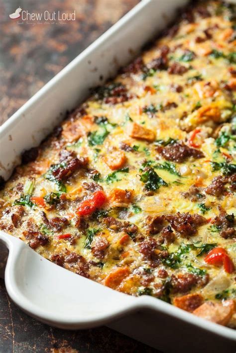 Sweet Potato Sausage Breakfast Casserole Recipe Healthy Breakfast Casserole Breakfast