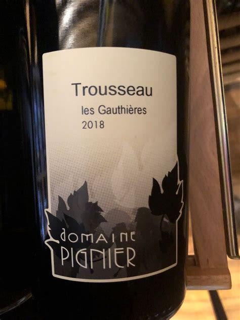 2020 Domaine Pignier Côtes Du Jura Les Gauthières France Jura Côtes