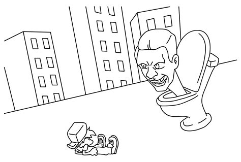 Skibidi Toilet Coloring Pages Fun And Creative Coloring Activities