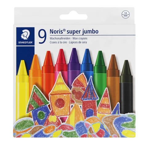 Staedtler Noris Club Super Jumbo Wax Crayons 9s Canyon Office Automation